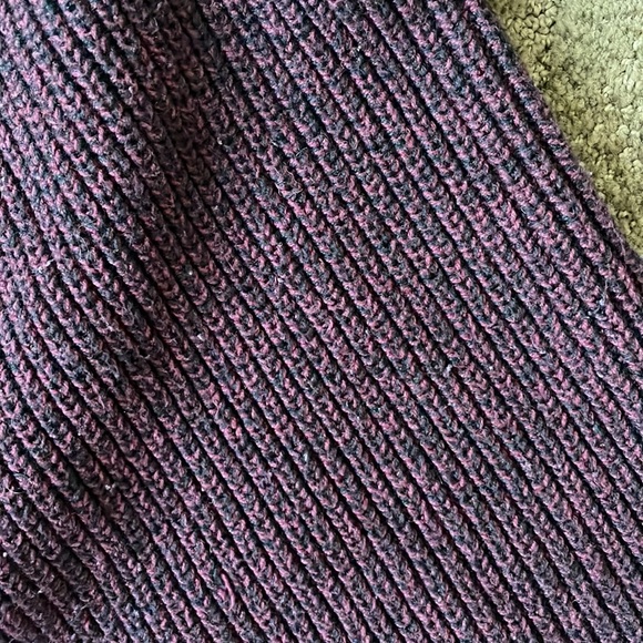 BCBG beautiful marled oversized chunky ribbed zip up cardigan sweater - Picture 5 of 8